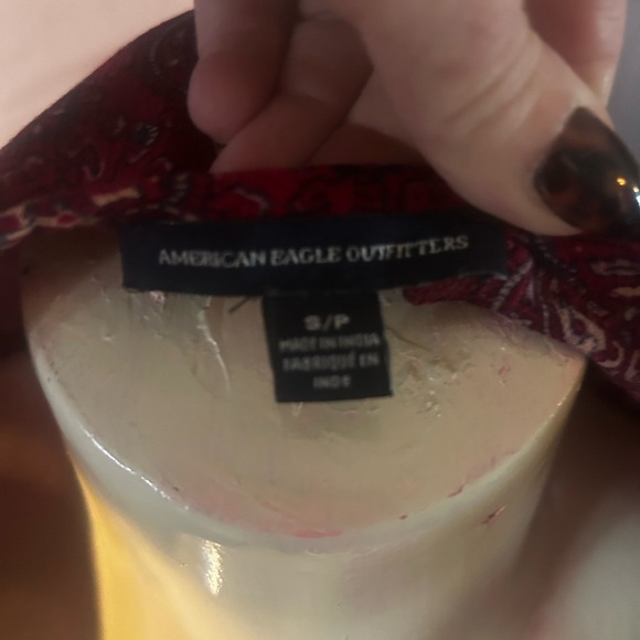 American Eagle Outfitters Red Floral Tunic - Picture 3 of 5